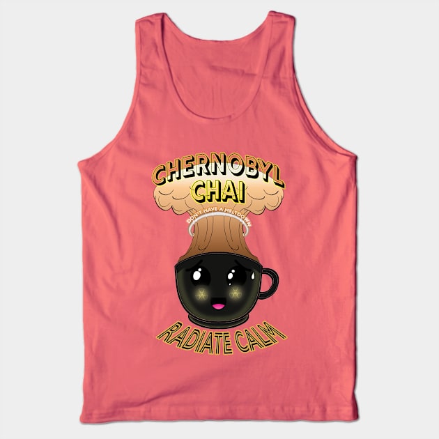 Hostili-Tea: Chernobyl Chai Tank Top by Two Cat Cult Classics